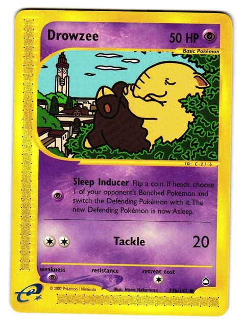 Drowzee B E Series Aquapolis Near Mint Nm Ebay