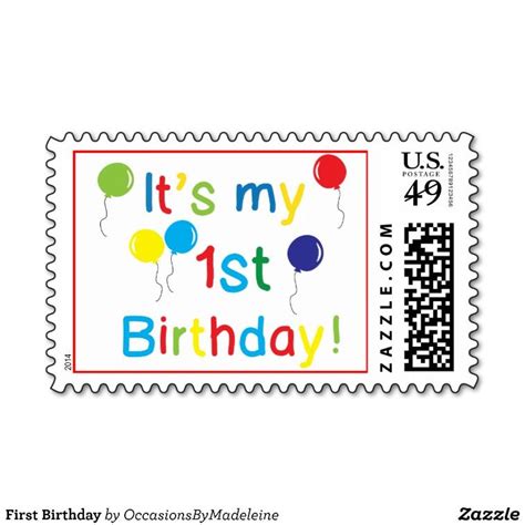 First Birthday Postage Stamp Surprise Birthday Ts Baby Boy 1st
