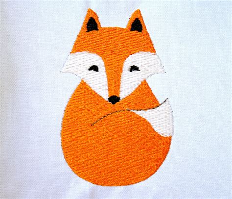 Download Filled Fox Machine Embroidery Design Pattern Download 3 Sizes