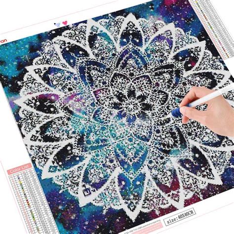 Glowing Mandala Flower Diamond Painting Kits