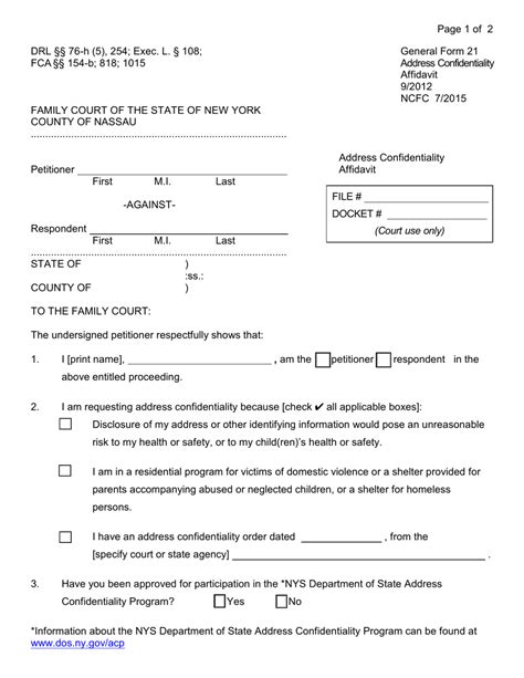Form 21 Fill Out Sign Online And Download Fillable Pdf Nassau