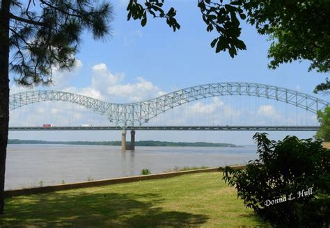 The Bridge Over The Mississippi River In Memphis