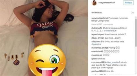 Suzy Cortez Penuhi Janjinya Telanjang Bulat Di London Jika Barcelona Juara