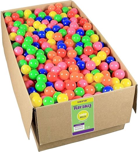 Click N Play Value Pack 1000 Phthalate Free Bpa Free Crush Proof Plastic Ball Pit Balls 6