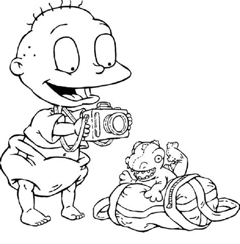 Hudtopics Printable Tommy From Rugrats Coloring Page