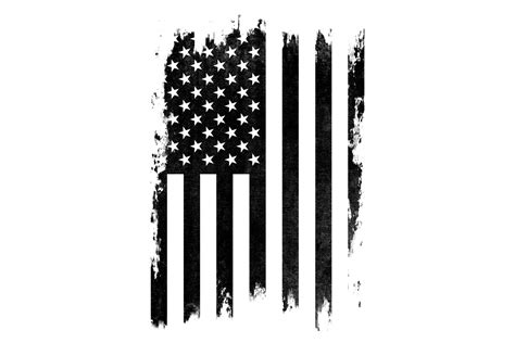 Black Distressed Usa Flag Graphic By Jankow · Creative Fabrica