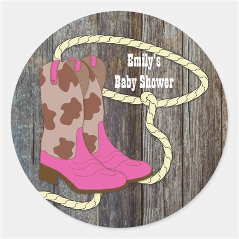 Hot Pink Cowgirl Stickers Zazzle