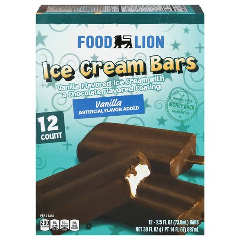Save On Food Lion Ice Cream Bars Vanilla Ct Order Online Delivery Food Lion