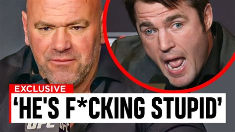 Chael Sonnens Cheating Accusation Shut Down By Dana White Youtube