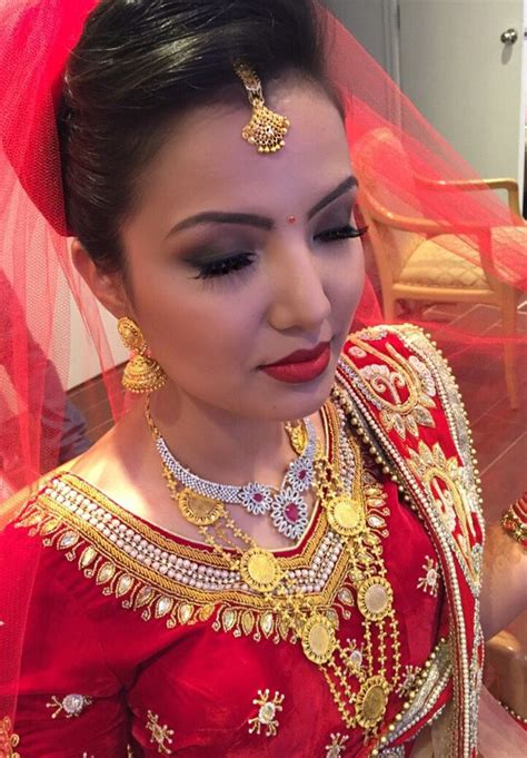 Nepali Bride Makeup And Hair By Dunia Ghabour Duniaghabour Wedding