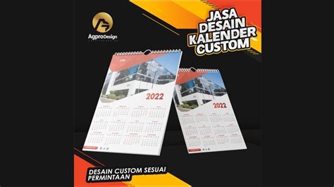 Jasa Desain Kalender 2022 Perusahaan Sekolah Dll