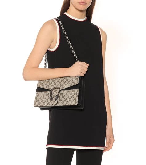 Gucci Dionysus Small Velvet Gg Supreme Shoulder Bag
