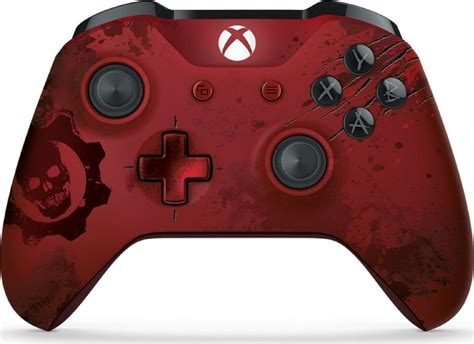 Microsoft Xbox Wireless Controller Gears Of War 4 Crimson Omen Limited