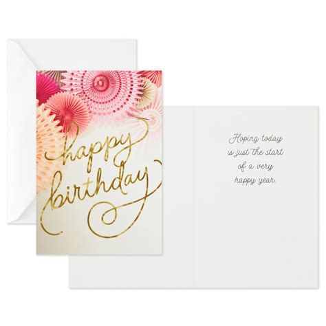 Assorted Happy Birthday Cards Pack Of 12 Boxed Cards Hallmark