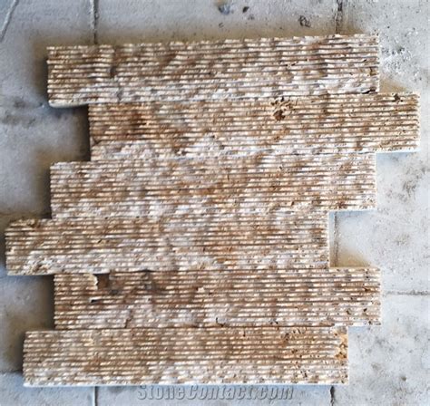 Rough Textured Classic Denizli Wall Tiles Classic Travertine Chiselled