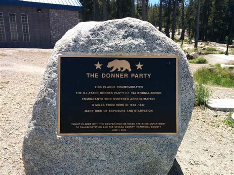 read the plaque the ill fated donner party