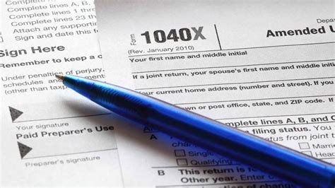 Form 1040x Instructions How To File An Amended Tax Return Tax