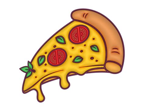 3d Flying Slice Pizza Cartoon On A Transparent Background 29338055 Png