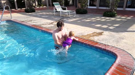 Swimming Lesson With Daddy Youtube