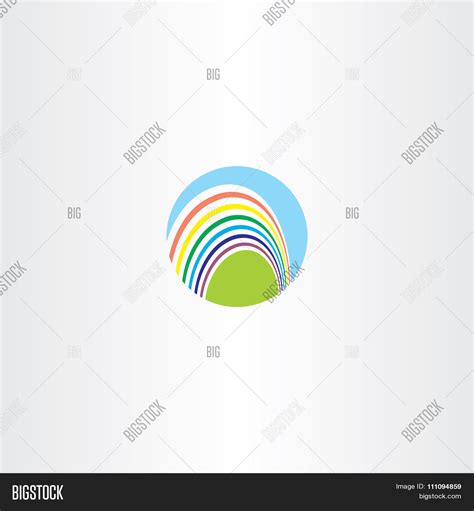 Circle Rainbow Logo Vector And Photo Free Trial Bigstock