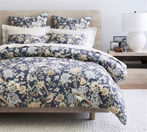 Bloom Floral Print Cotton Patterned Duvet Cover Pottery Barn