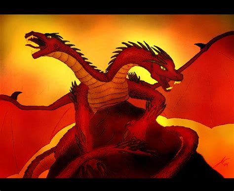 Two Headed Dragon By Slavewagestudios On Deviantart