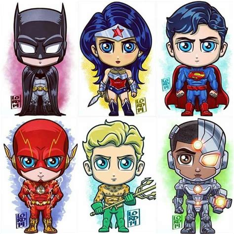 Dc Squad 💙💛💚 Personagens Chibi Bebê Super Herói Super Herois Infantil
