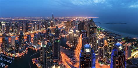 Dubai Marina Skyline Panorama Photograph By Jean Claude Castor