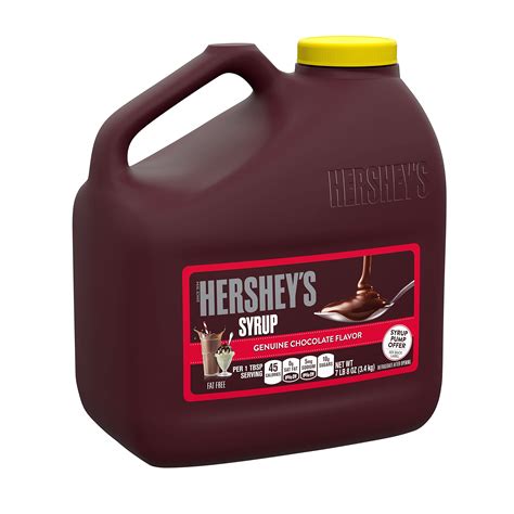 Hershey S Genuine Chocolate Syrup Fat Free Gluten Free Lb Oz