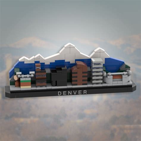 Lego Moc Denver Skyline By Afolco Rebrickable Build With Lego