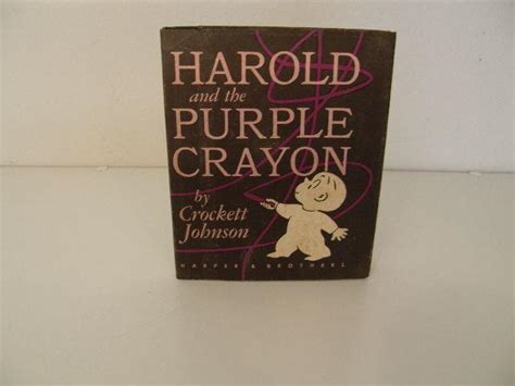 Harold And The Purple Crayon By Johnson Crockett Fine Hardcover 1955 1st Edition
