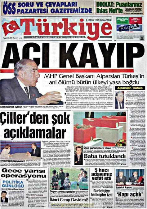 Tarihi Gazete Manşetleri 1997 1999 Gazete Manşetleri