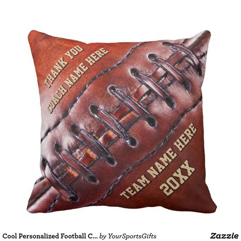 Cool Personalized Football Coach T Ideas Throw Pillow Zazzle