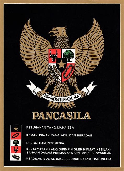 Download 4500 koleksi gambar garuda pancasila hitam putih. Pancasila (politics) - Wikipedia | Indonesian art, Education poster, Mythology art