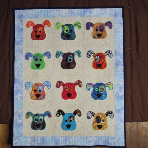 Creative quilts make excellent heirlooms, gifts and covers for your bed. 2018 Baby Quilt - puppies made from scraps. Original dog ...