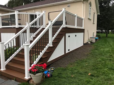 Finished Deck In Marcy Ny Poly Enterprises Fencing Decking And Railing