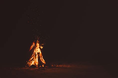 Free Images Night Dark Flame Fire Darkness Campfire Bonfire