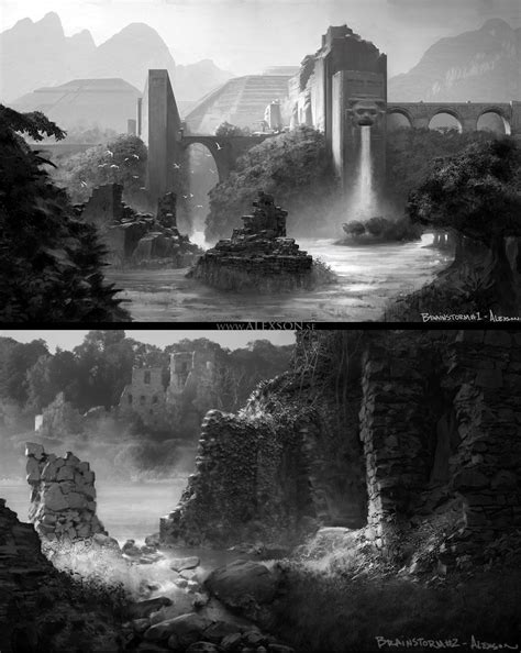 Mystical Jungle Ruins By Alexander Forssberg