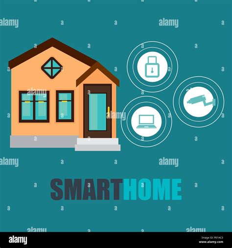 Smart Home Technology Set Icons Stock Vector Image And Art Alamy