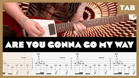 Lenny Kravitz Are You Gonna Go My Way Guitar Tab Lesson Cover