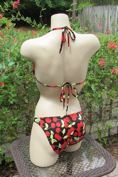 cherries retro low rise bikini set jita outlet bikinis american made custom handcrafted