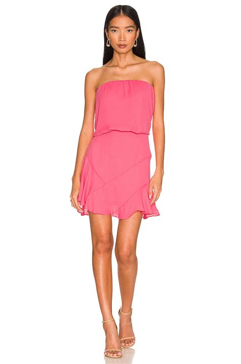 Krisa Strapless Mini Dress In Candy Revolve