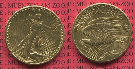 20 Dollars Double Eagle Goldmünze Usa 20 Dollars 1927 Gold St Gaudens