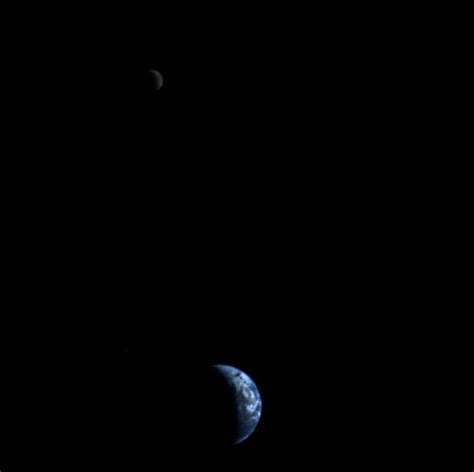 The Earth And Moon Taken From Space Station On July 22 2012 Credit