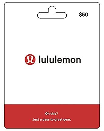 Check spelling or type a new query. Amazon.com: lululemon Gift Card $50: Gift Cards