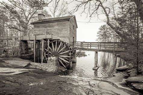 Grist Mill At Stone Mountain Park In Stone Mountain Ga Photograph By