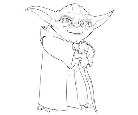 Yoda Printable Coloring Pages Coloring Home