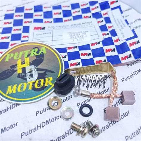 KUL ARENG COOL ARANG DINAMO STATER BRUSH SET HONDA BEAT - SCOOPY