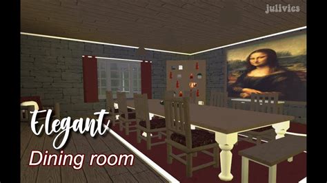 Roblox Bloxburg Elegant Dining Room Youtube