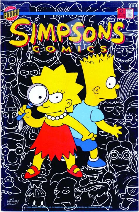 1994 Simpsons Comics 3 Bongo Comics Bart Y Lisa 45300 En Mercado